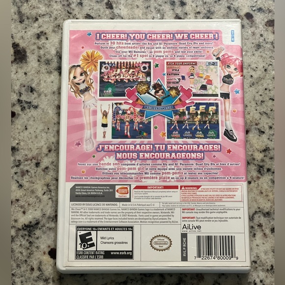 We Cheer Wii Game - Picture 2 of 4